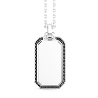 Collana Zancan  Insignia 925 in Argento Spinello ESC117 - ESC117